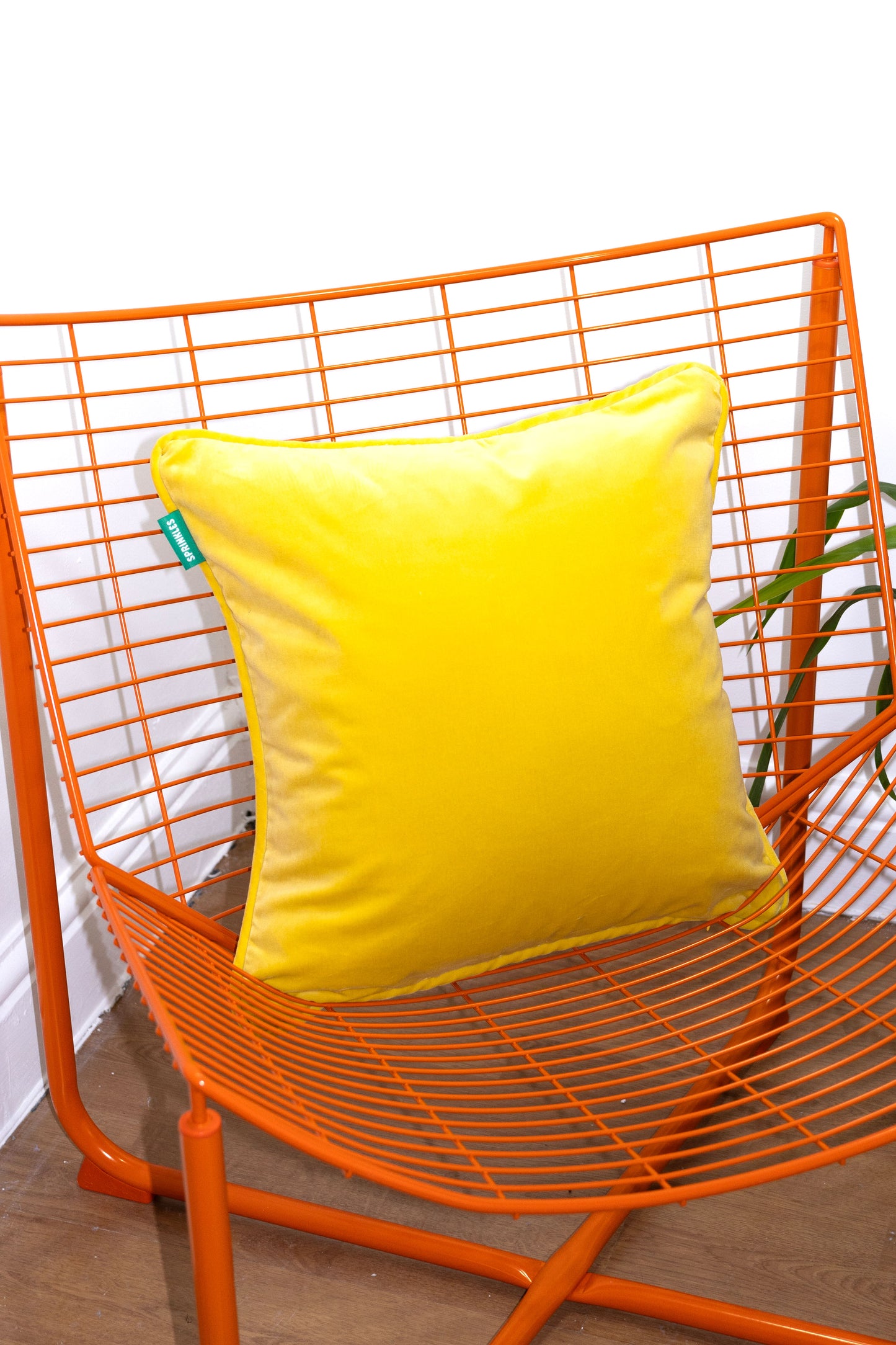 Velvet Cushion - Lemon Sorbet