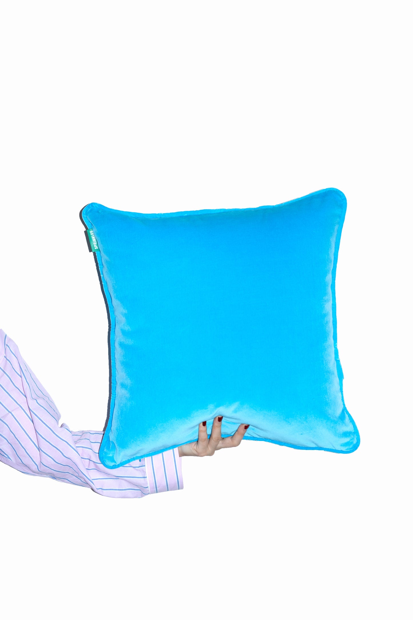 Velvet Cushion - Bubblegum