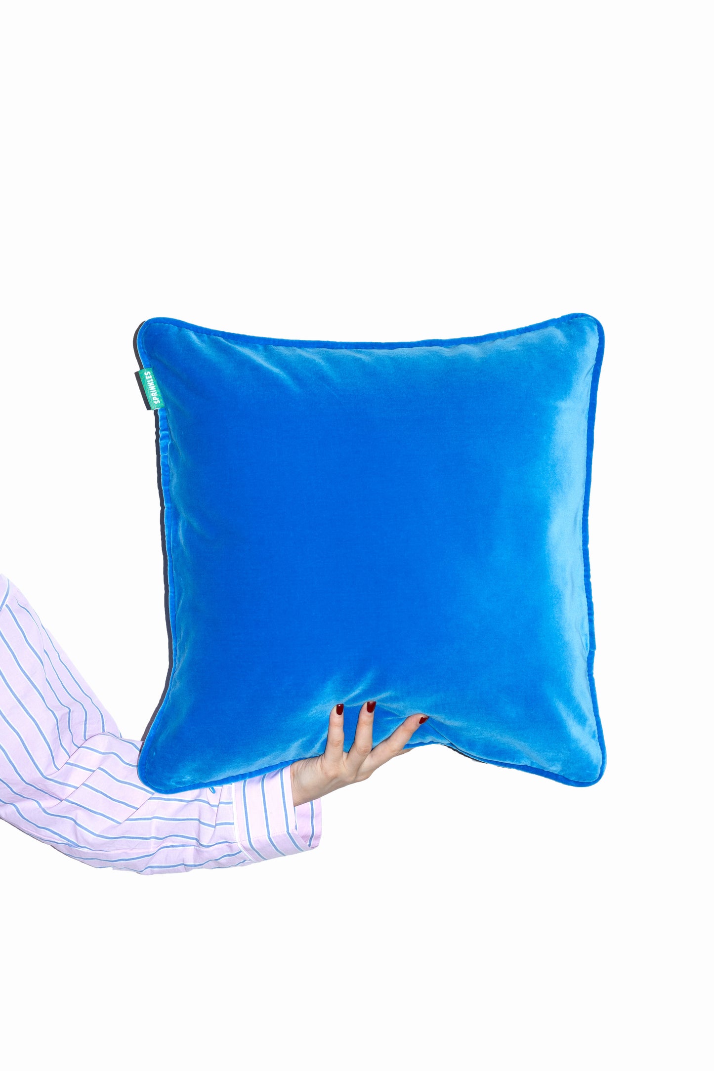 Velvet Cushion - Blue Raspberry