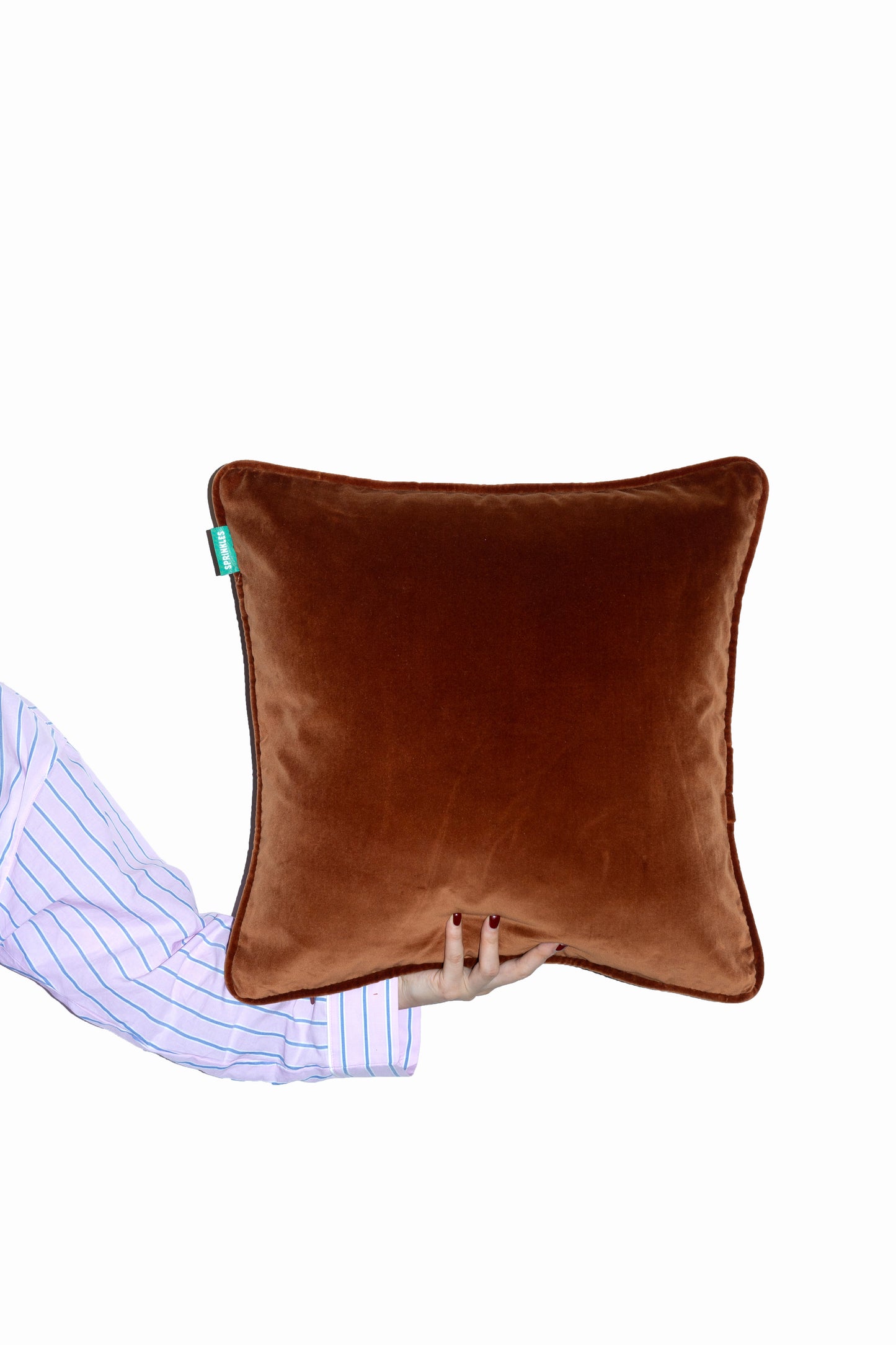 Velvet Cushion - Toffee