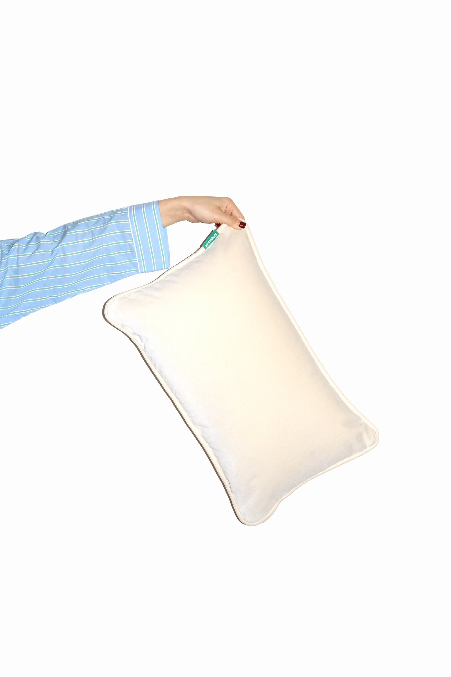 Velvet Cushion - Milkshake