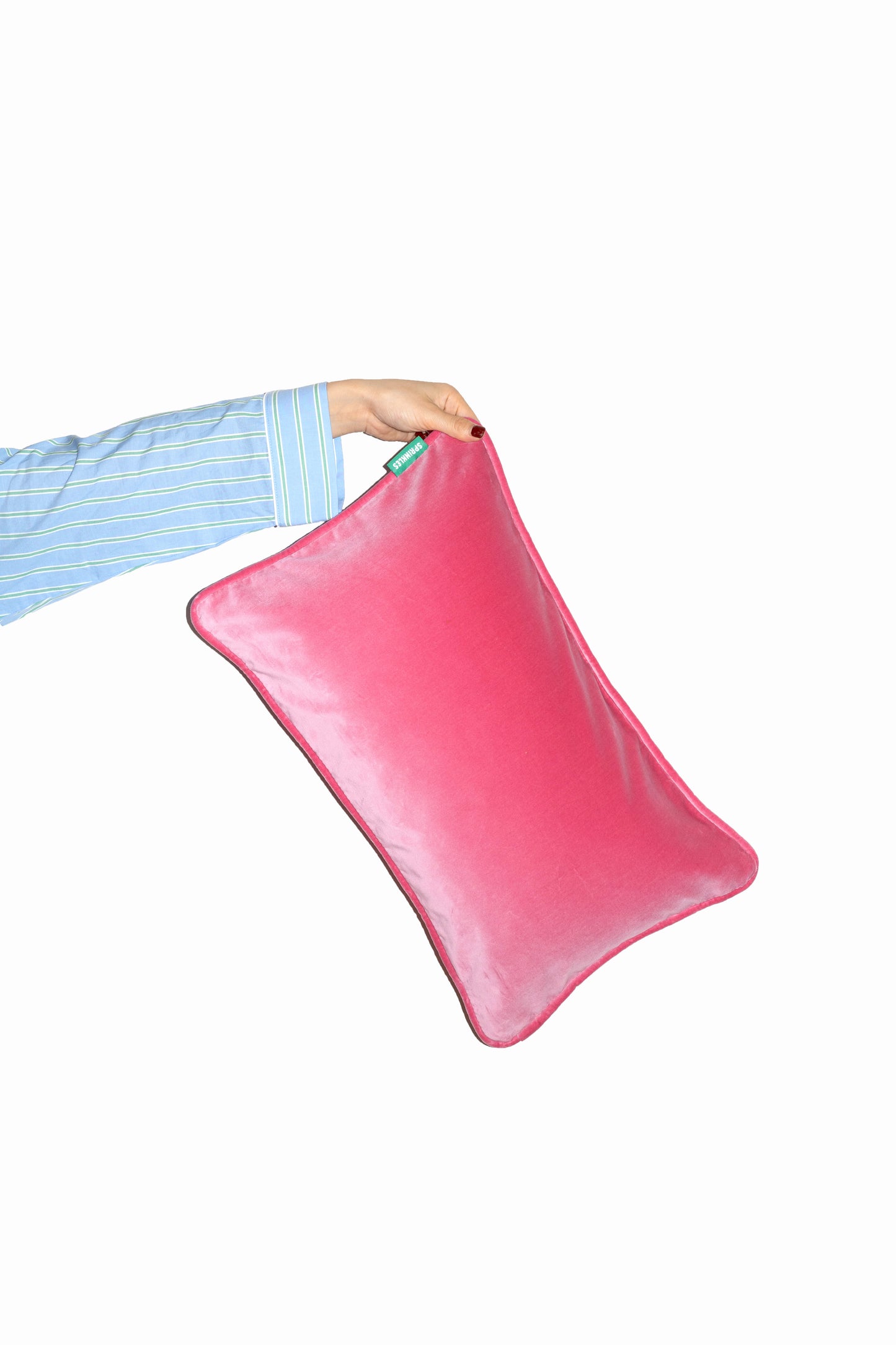 Velvet Cushion - Candy Floss