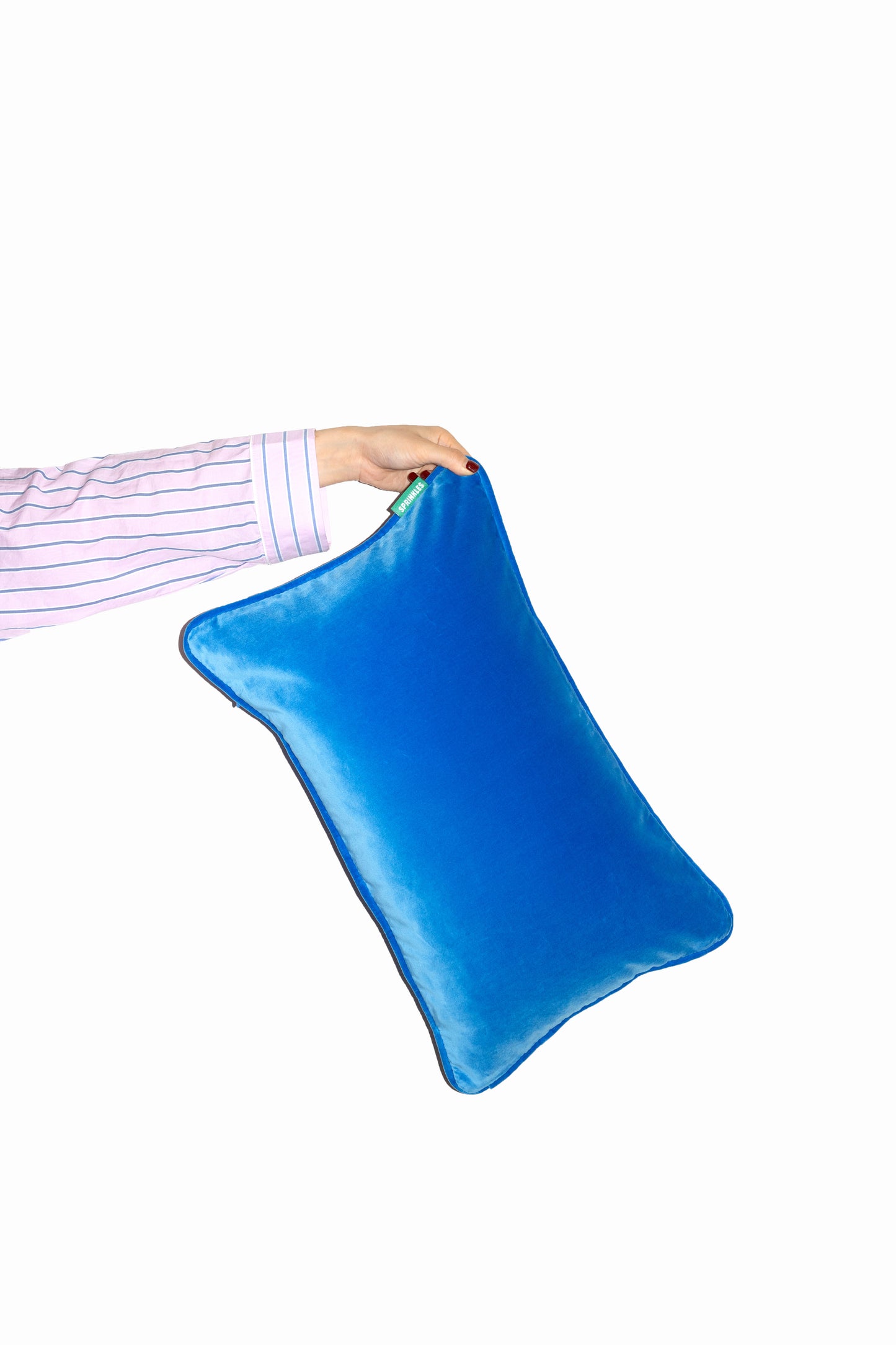 Velvet Cushion - Blue Raspberry