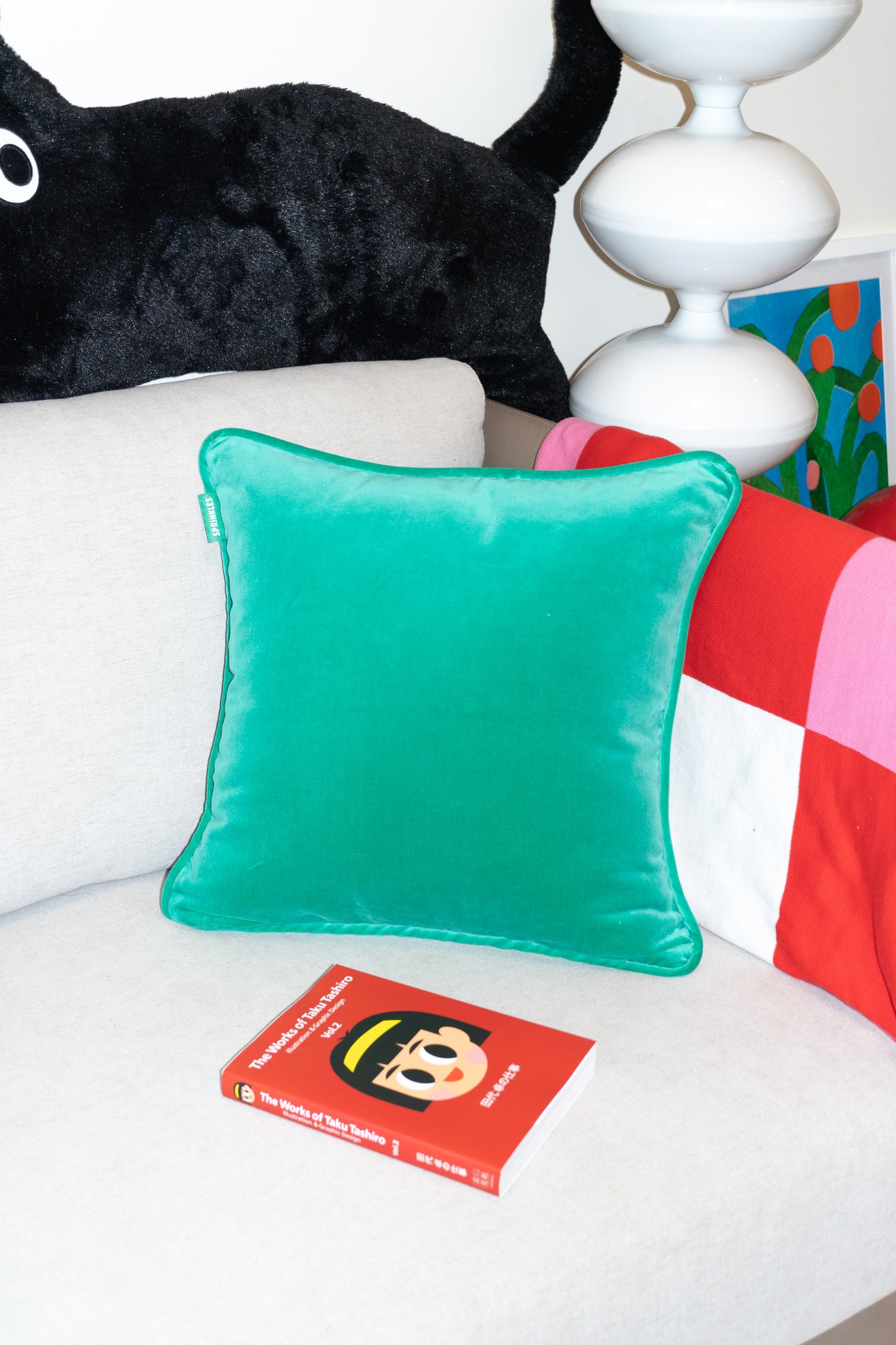 Velvet Cushion - Watermelon