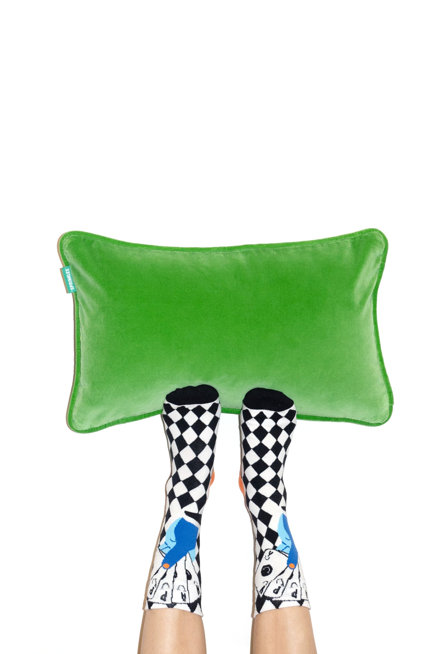 Velvet Cushion - Apple