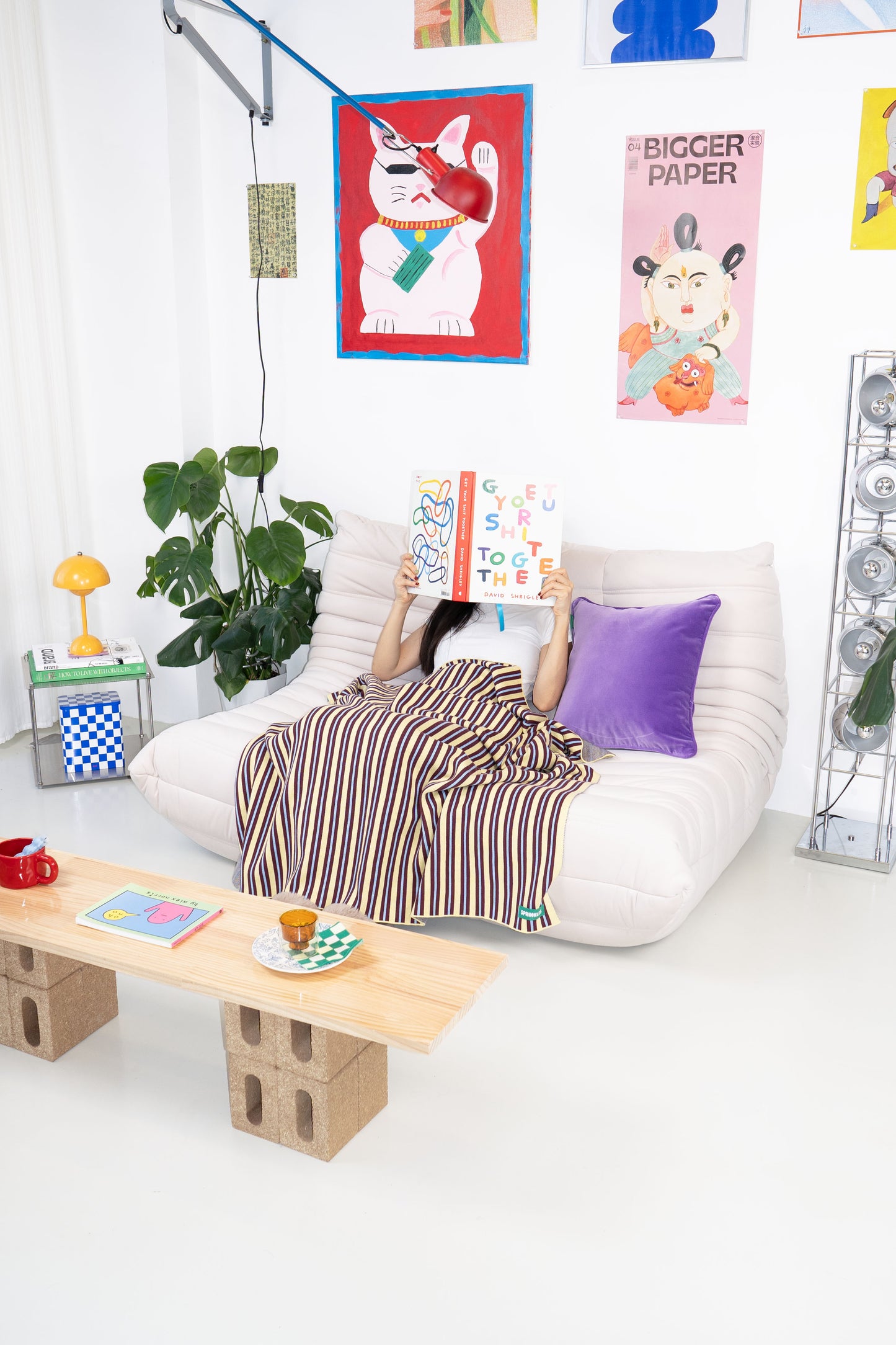 Knitted Blanket - Sundae