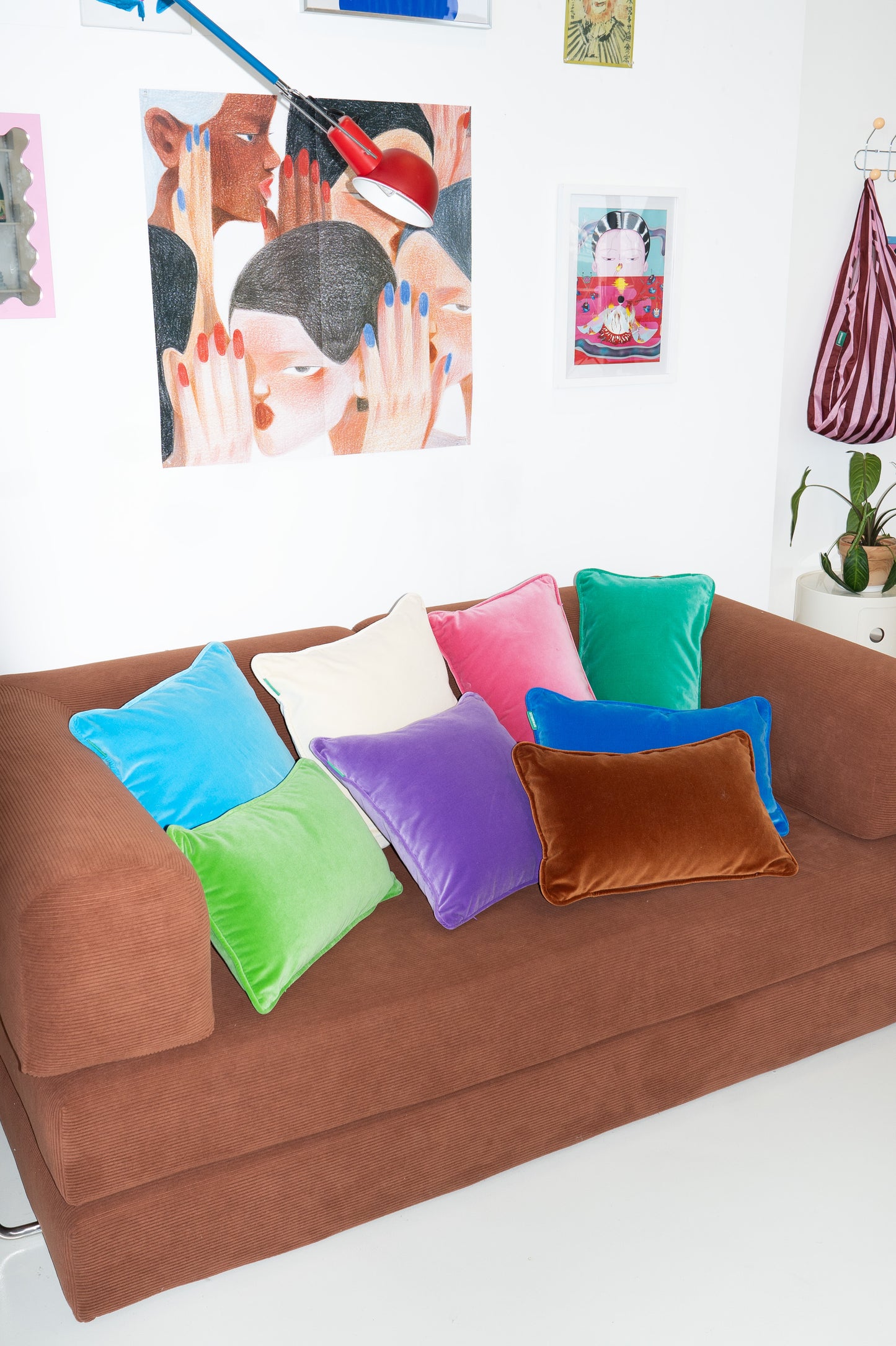 Velvet Cushion - Watermelon