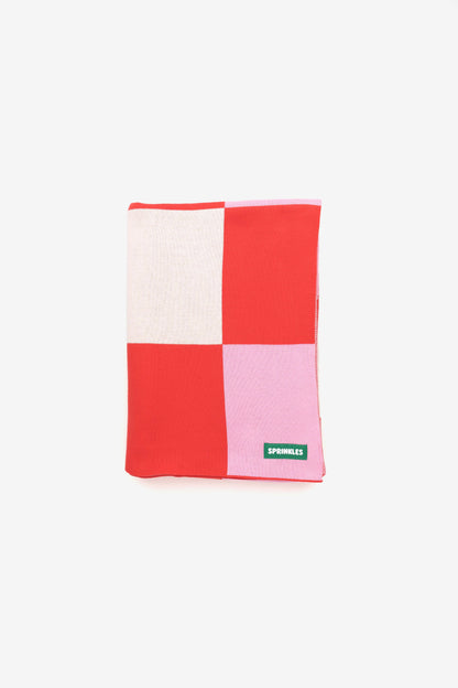 Knitted Blanket - Cherry