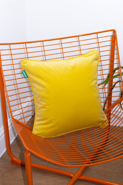 Velvet Cushion -  Lemon Sorbet