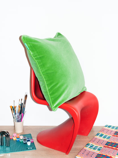 Velvet Cushion - Apple
