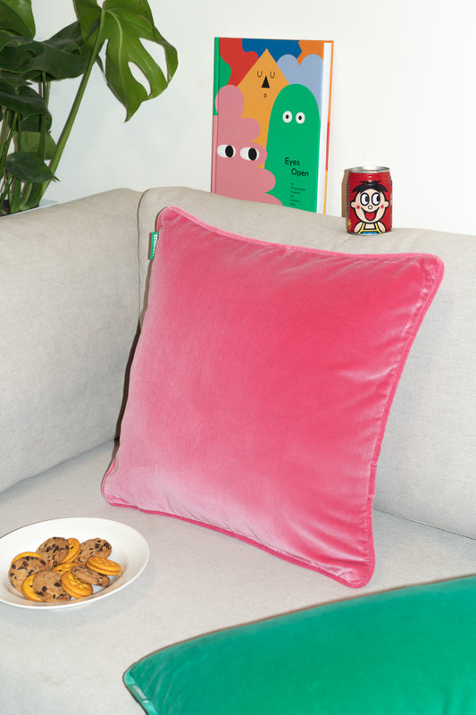 Velvet Cushion - Candy Floss