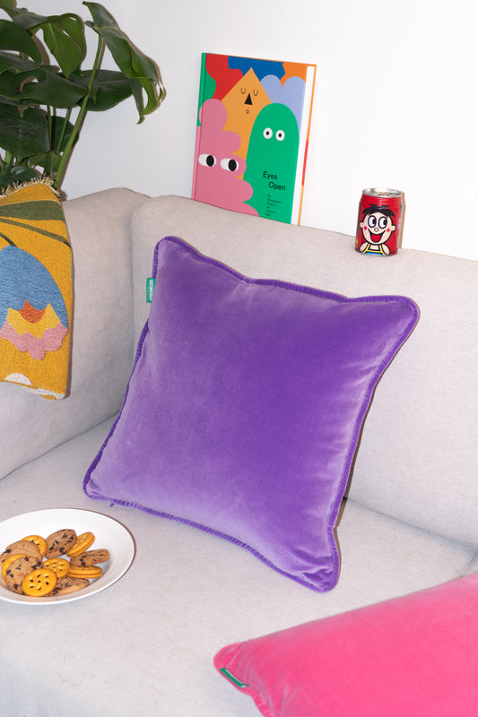 Velvet Cushion - Grape