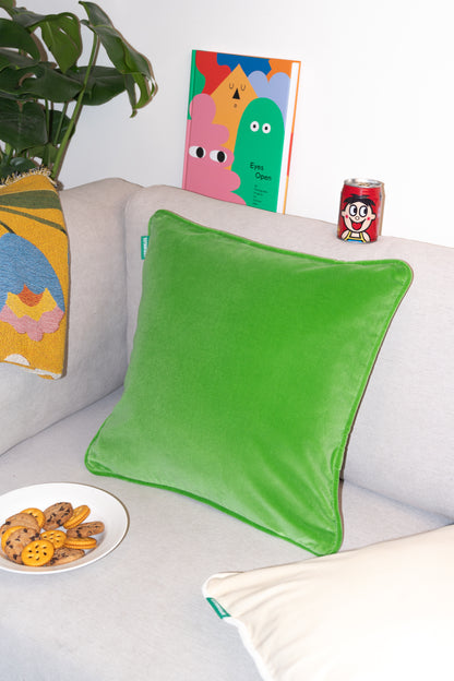 Velvet Cushion - Apple