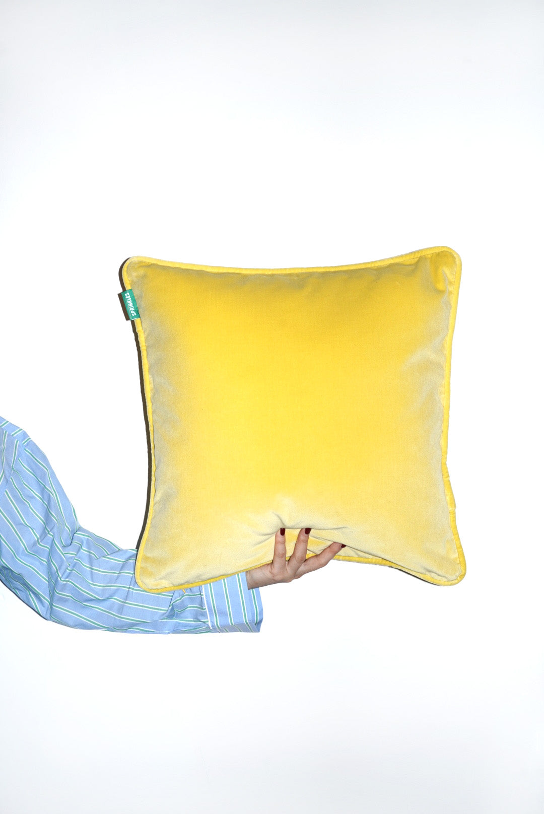 Velvet Cushion -  Lemon Sorbet