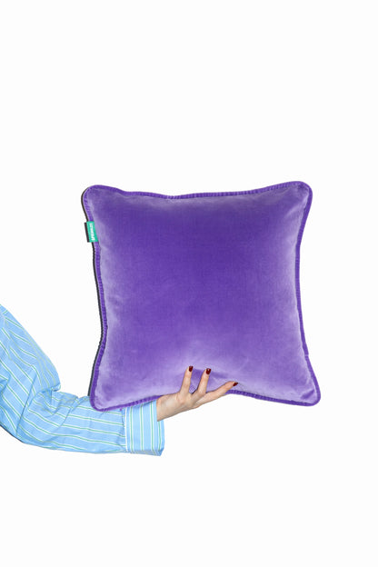 Velvet Cushion - Grape