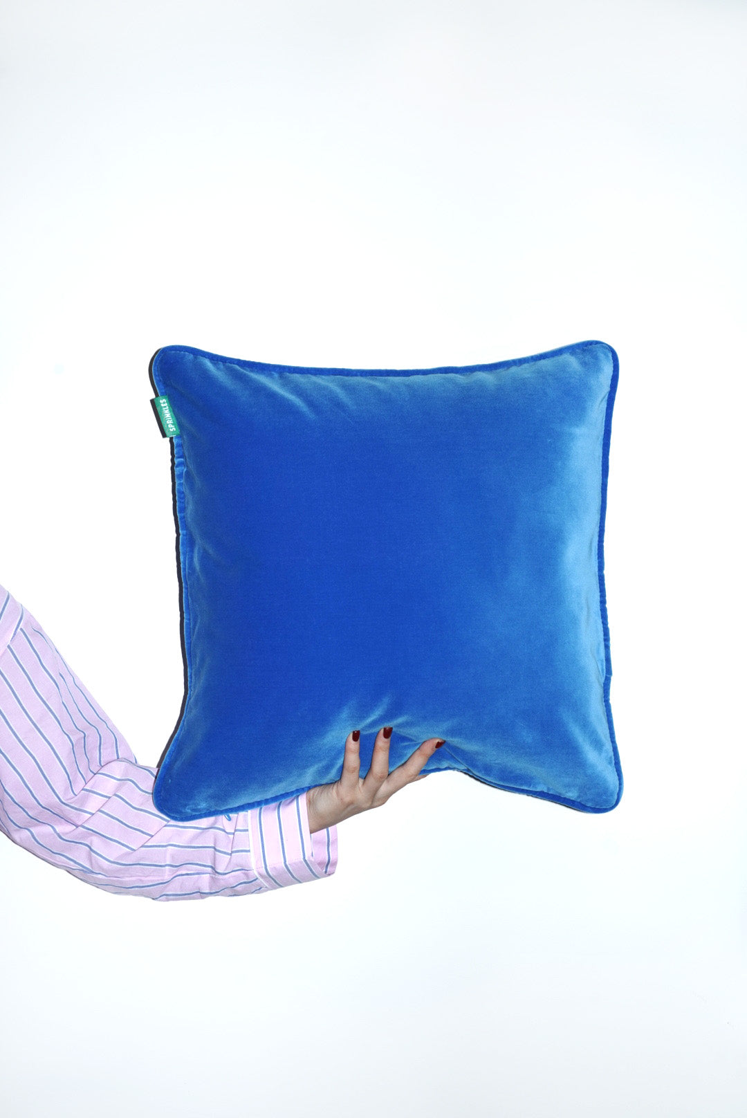 Velvet Cushion - Blue Raspberry