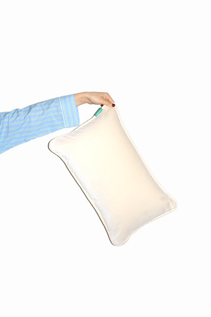 Velvet Cushion - Milkshake