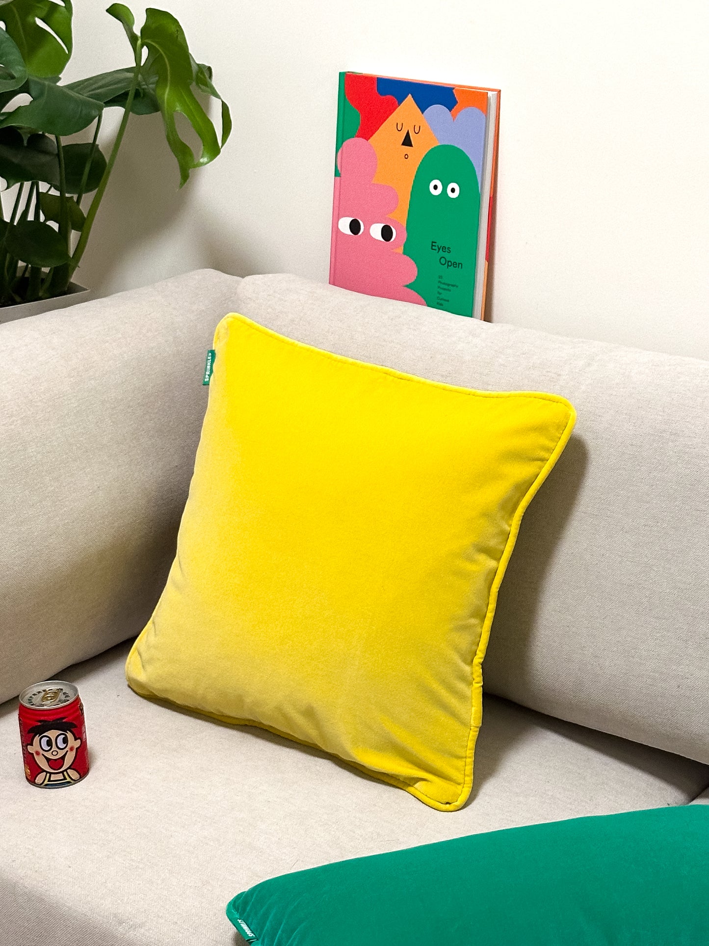 Velvet Cushion -  Lemon Sorbet
