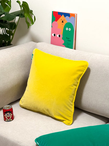 Velvet Cushion -  Lemon Sorbet
