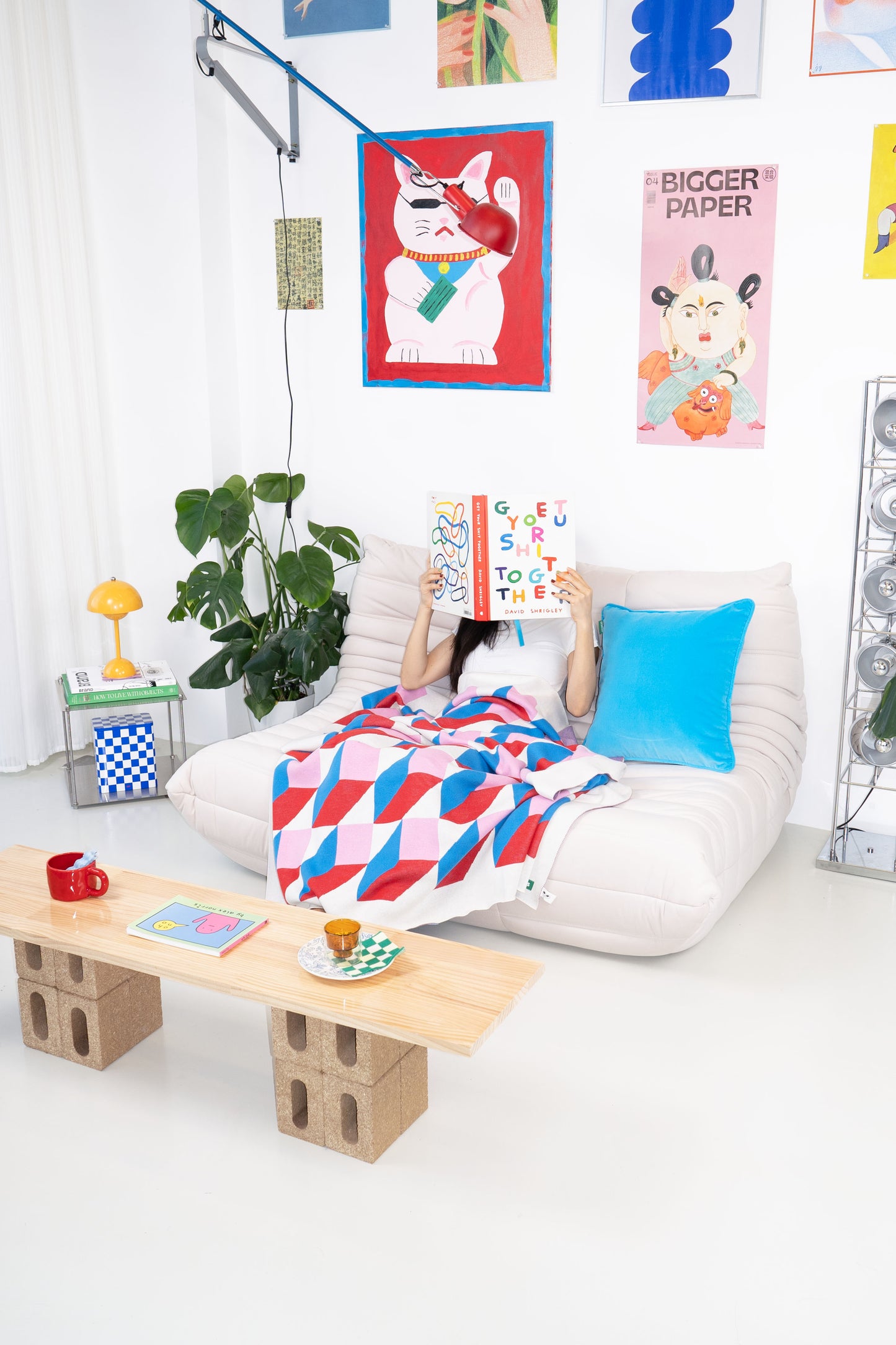 Knitted Blanket - Marzipan