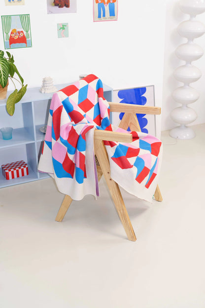 Knitted Blanket - Marzipan