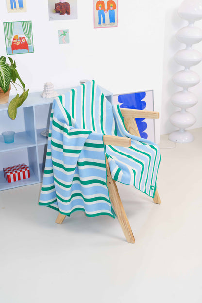 Knitted Blanket - Mint
