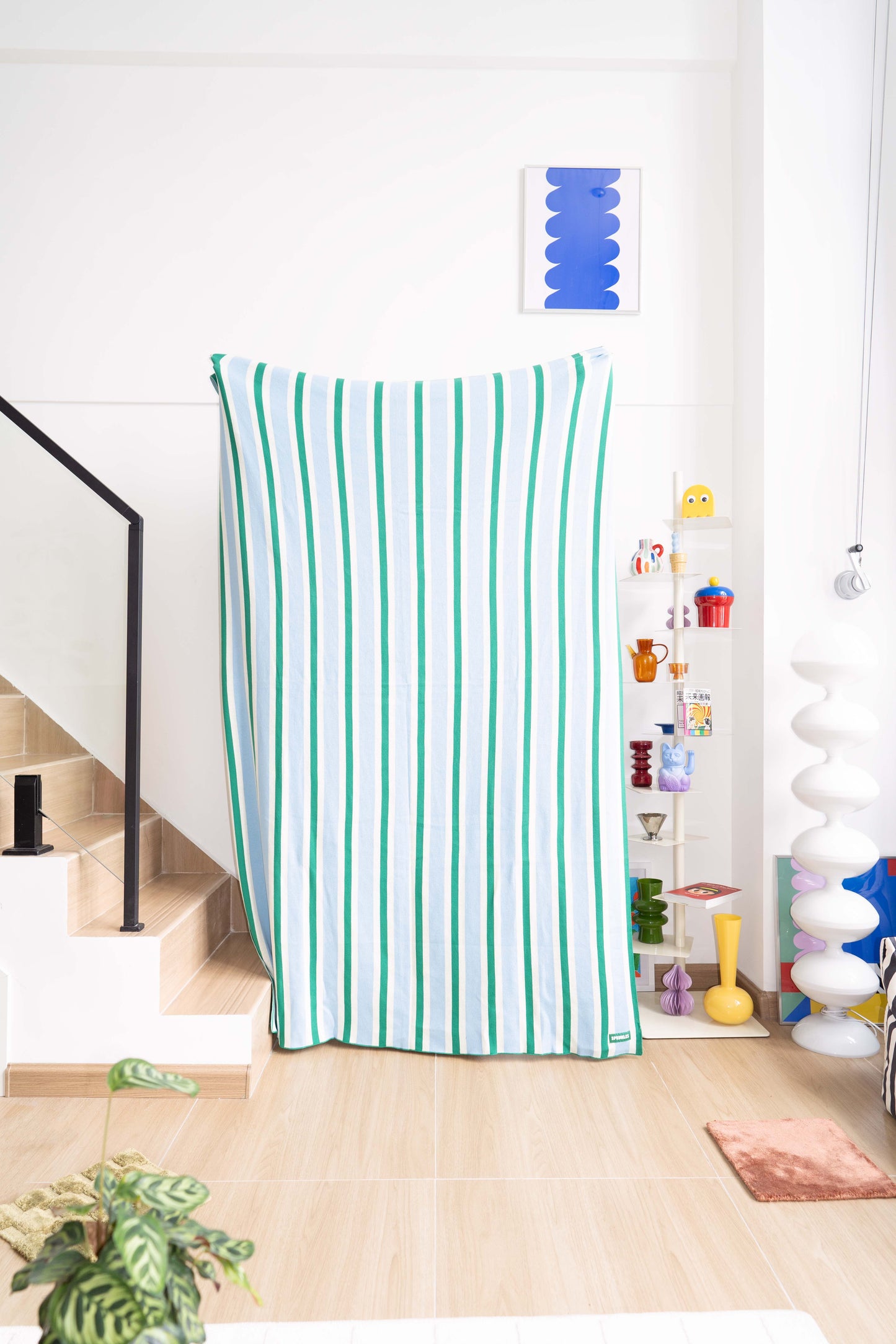 Knitted Blanket - Mint