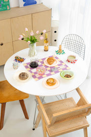 Waffle Placemats Purple / Yellow