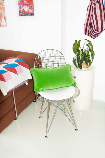 Velvet Cushion - Apple