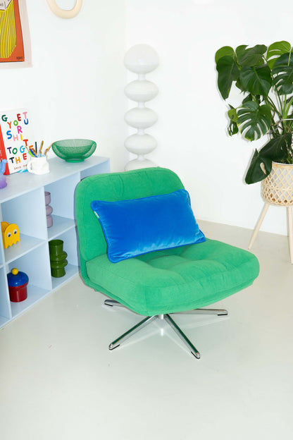 Velvet Cushion - Blue Raspberry