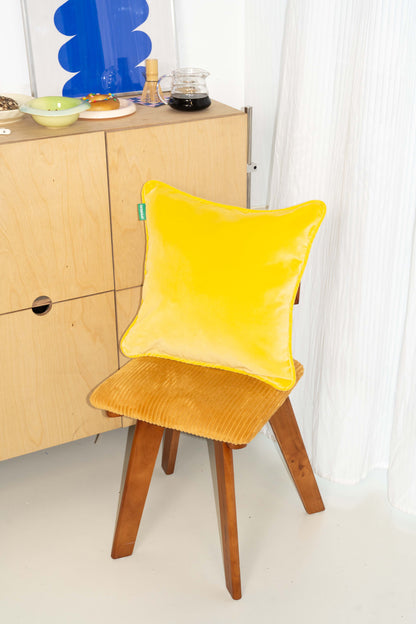 Velvet Cushion -  Lemon Sorbet