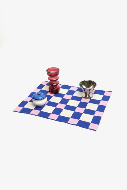 Waffle Placemats Blue / Pink