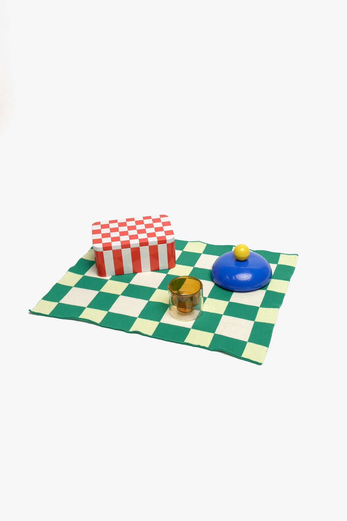Waffle Placemats Green / Yellow