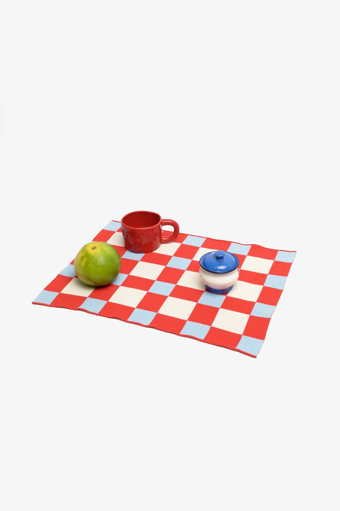 Waffle Placemats Red / Blue